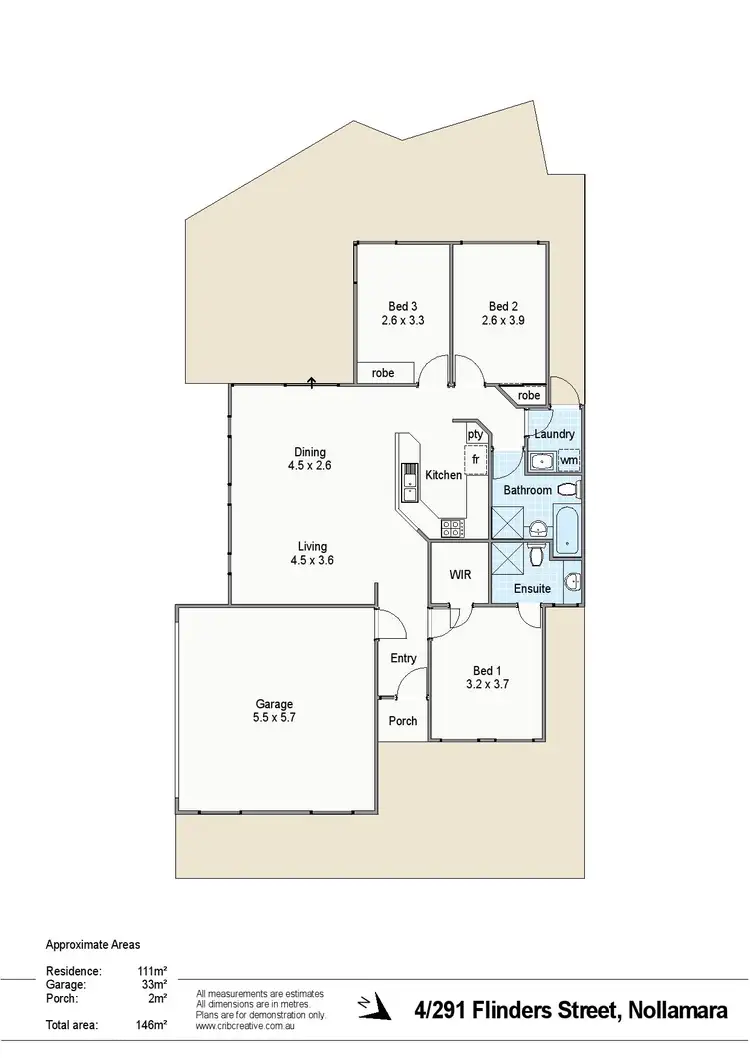 Floorplan of Homely villa listing, 4/291 Flinders Street, Nollamara WA 6061