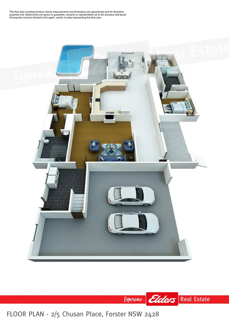 Floorplan of Homely villa listing, 2/5 Chusan Place, Forster NSW 2428