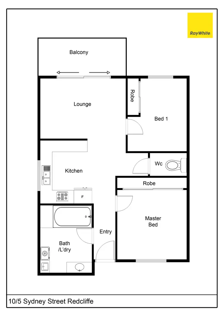 Floorplan of Homely unit listing, 10/5 Sydney Street, Redcliffe QLD 4020