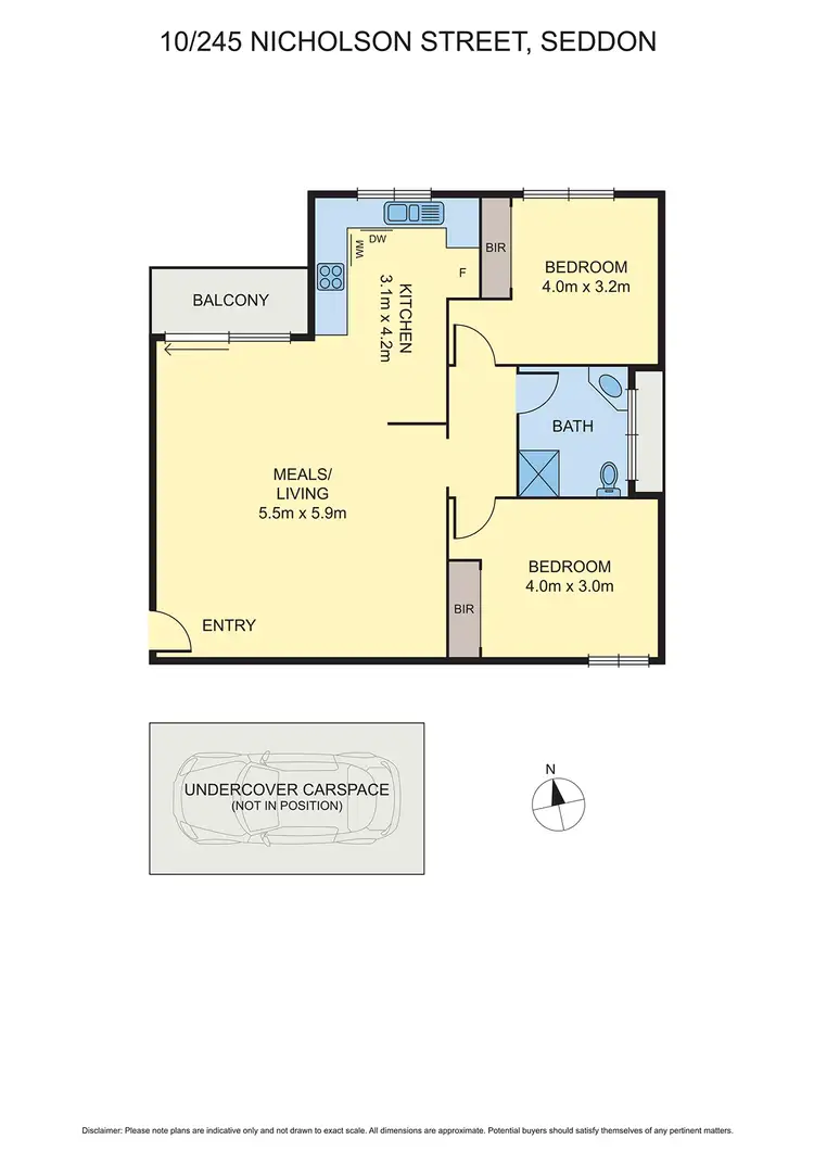 Floorplan of Homely unit listing, 10/245 Nicholson Street, Seddon VIC 3011