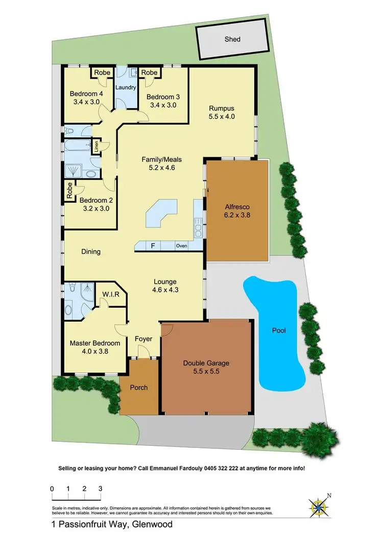 Floorplan of Homely house listing, 1 Passionfruit Way, Glenwood NSW 2768