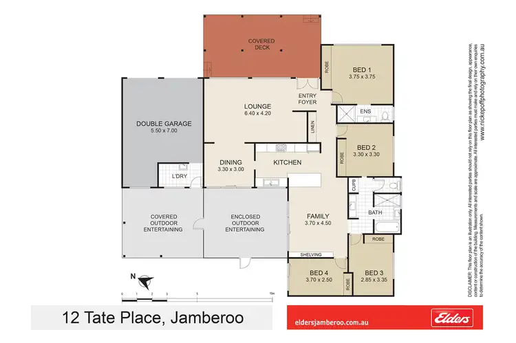 Floorplan of Homely house listing, 12 Tate Place, Jamberoo NSW 2533
