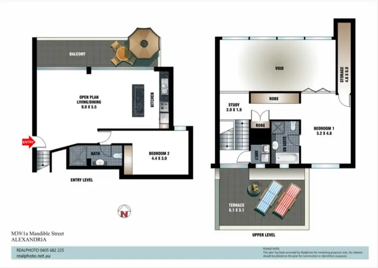 Floorplan of Homely apartment listing, 39M/1a Mandible Street, Alexandria NSW 2015