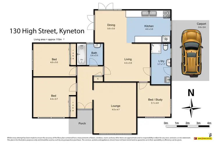 Floorplan of Homely house listing, 130 High Street, Kyneton VIC 3444