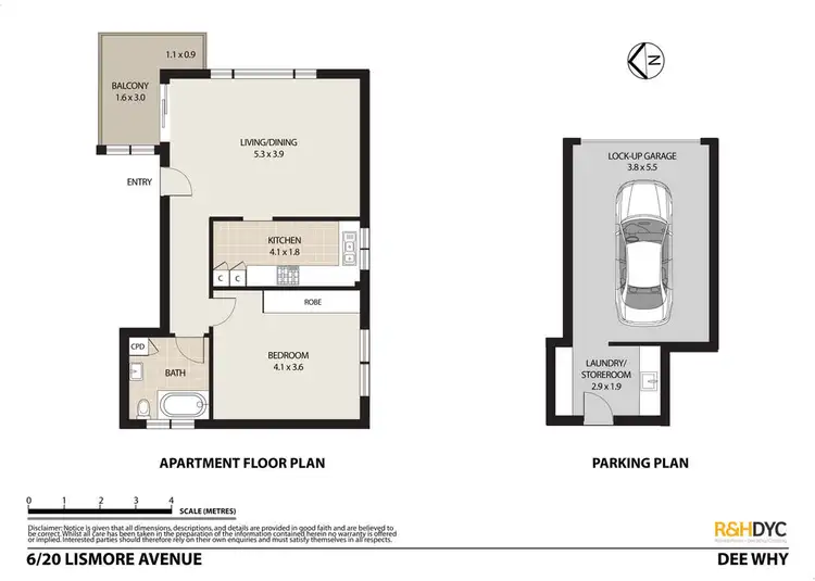 Floorplan of Homely unit listing, 6/20 Lismore Avenue, Dee Why NSW 2099