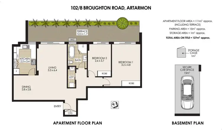 Floorplan of Homely unit listing, 102/8 Broughton Road, Artarmon NSW 2064