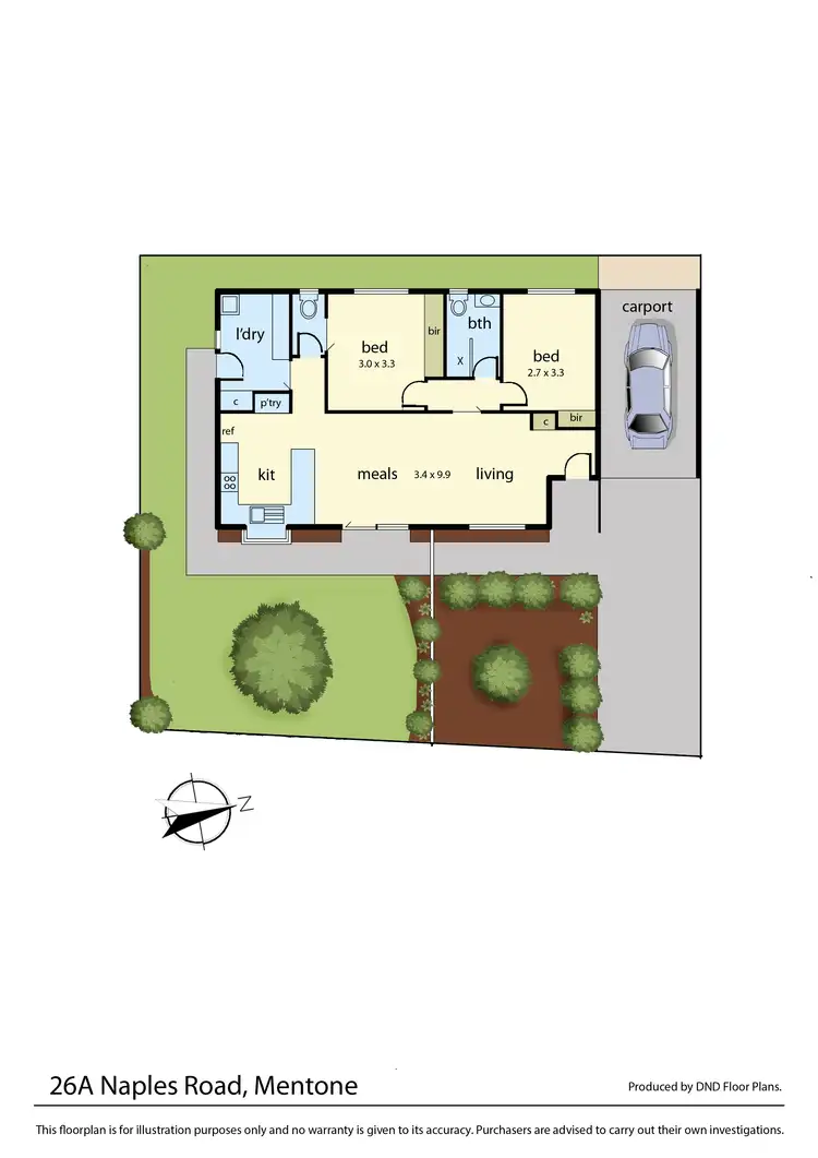 Floorplan of Homely townhouse listing, 26A Naples Road, Mentone VIC 3194