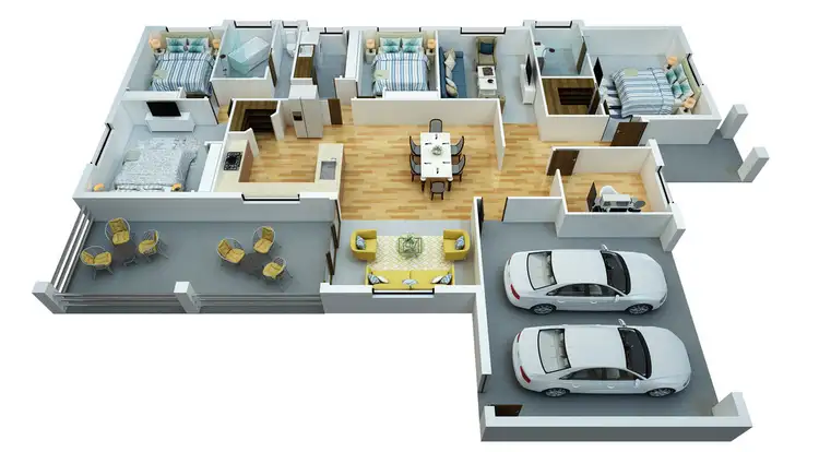 Floorplan of Homely house listing, 4 Catanzariti Drive, Yoogali NSW 2680