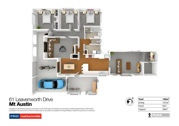 Floorplan of Homely house listing, 61 Leavenworth Drive, Mount Austin NSW 2650