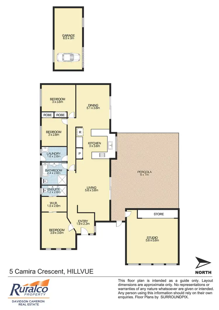 Floorplan of Homely house listing, 5 Camira Crescent, Tamworth NSW 2340