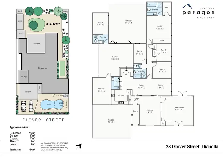 Floorplan of Homely house listing, 23 Glover Street, Dianella WA 6059
