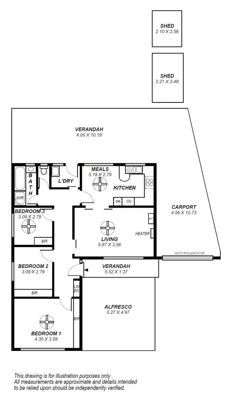 Floorplan of Homely house listing, 43 Kingsford Smith Street, Modbury Heights SA 5092