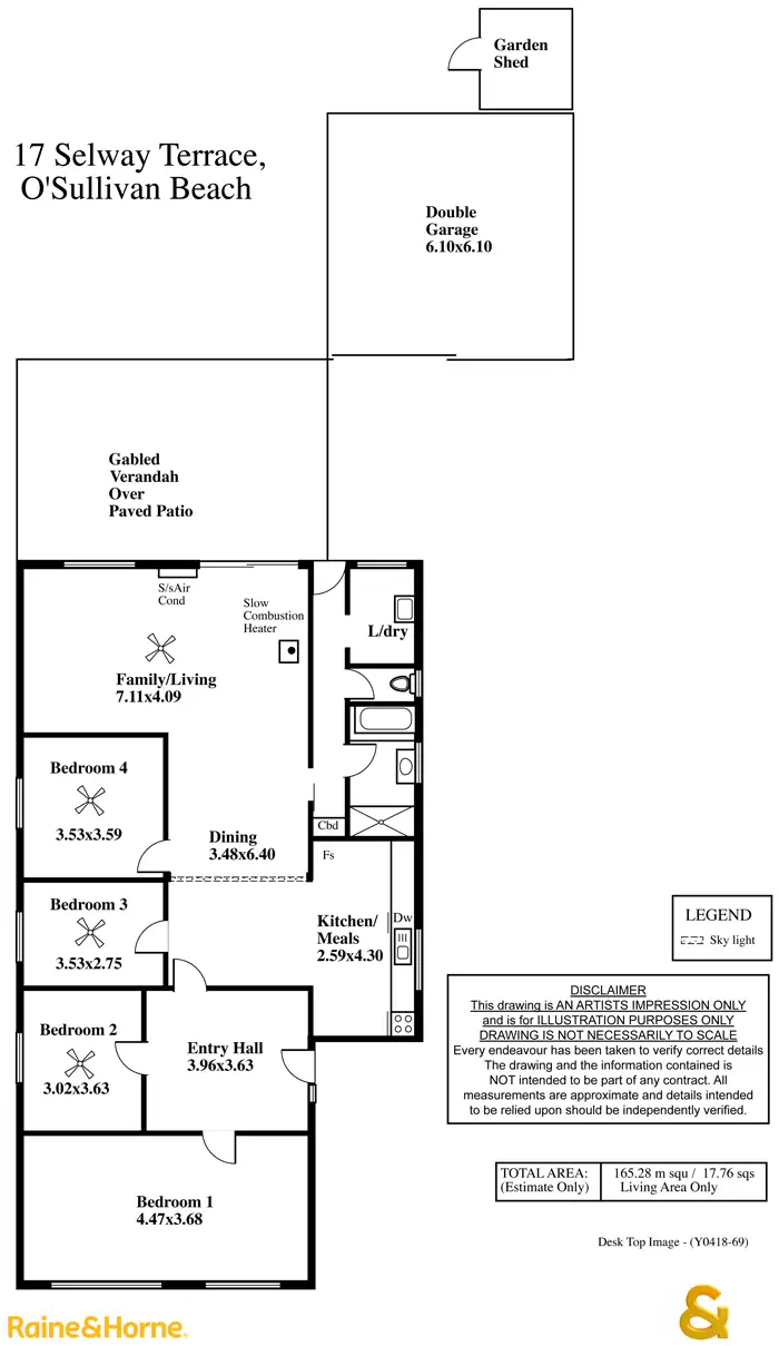 Floorplan of Homely house listing, 17 Selway Terrace, O'sullivan Beach SA 5166
