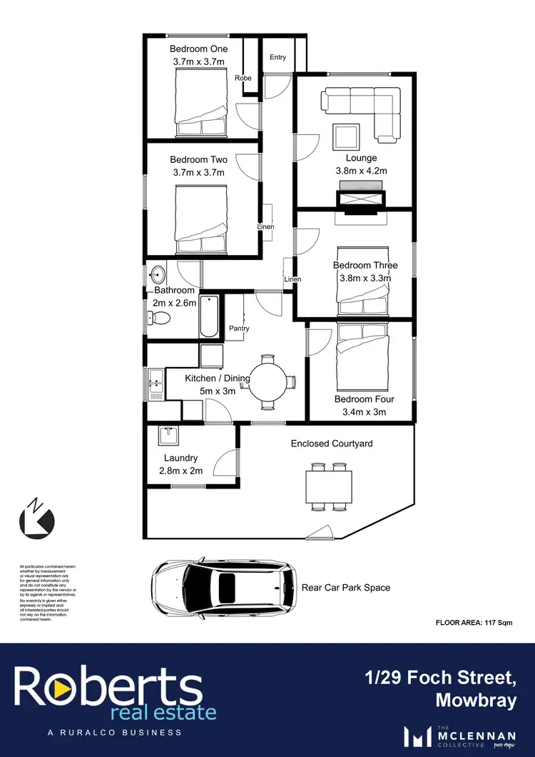 Floorplan of Homely house listing, 1/29 Foch Street, Mowbray TAS 7248