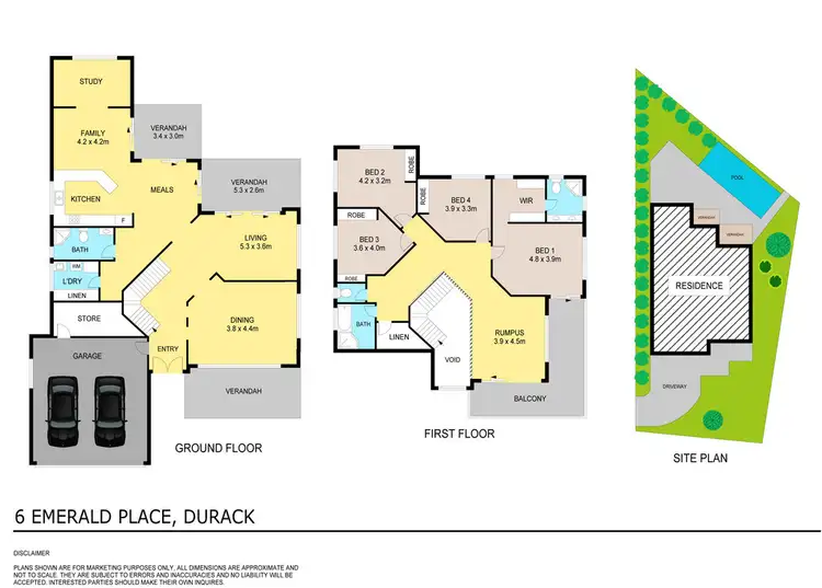 Floorplan of Homely house listing, 6 Emerald Place, Durack NT 830