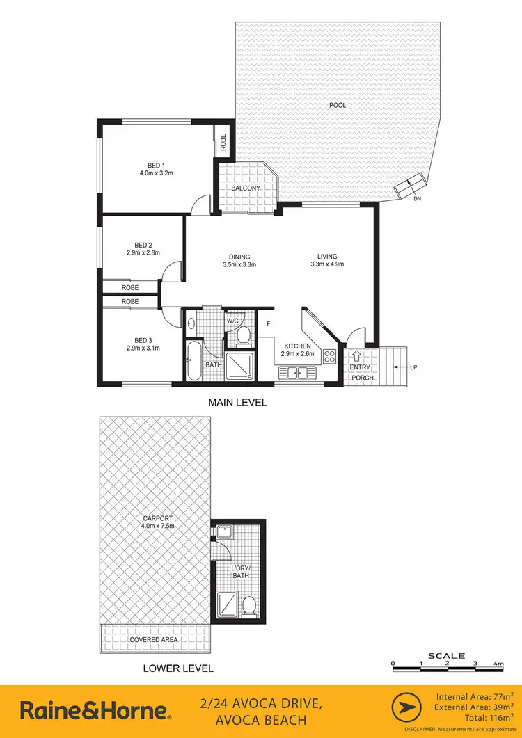 Floorplan of Homely townhouse listing, 2/24 Avoca Drive, Avoca Beach NSW 2251
