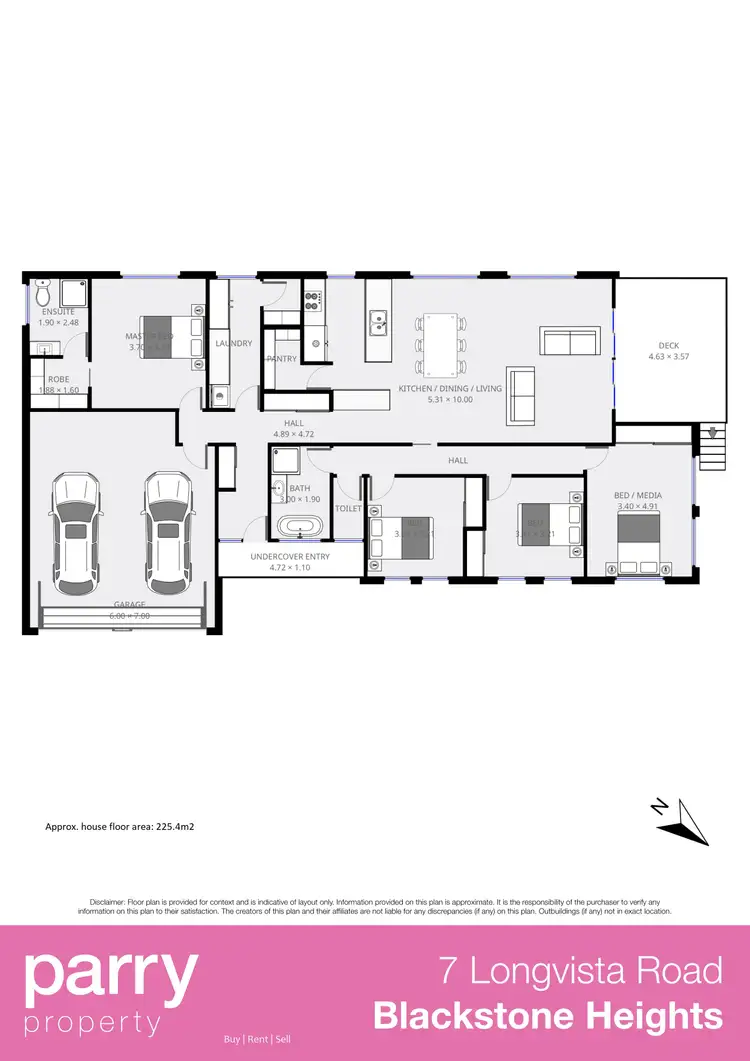 Floorplan of Homely house listing, 7 Longvista Road, Blackstone Heights TAS 7250