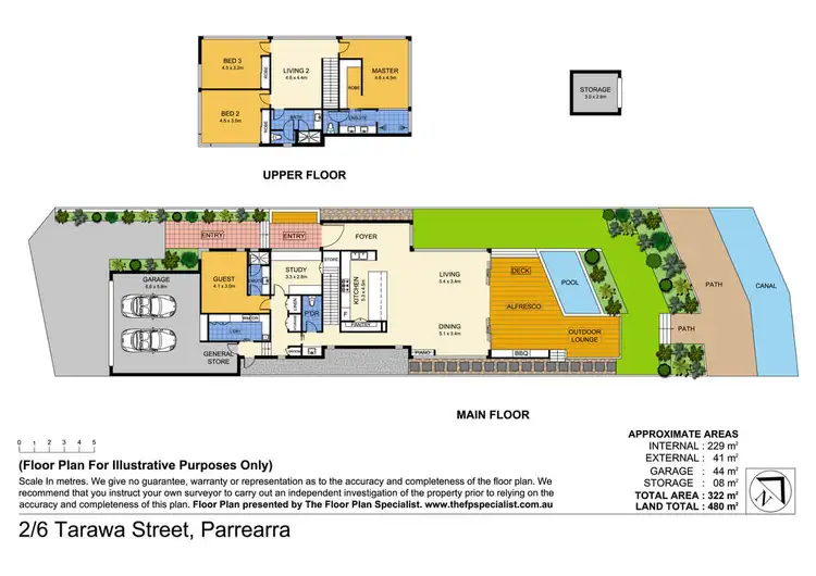 Floorplan of Homely house listing, House 2 / 6 TARAWA STREET, Kawana Island QLD 4575