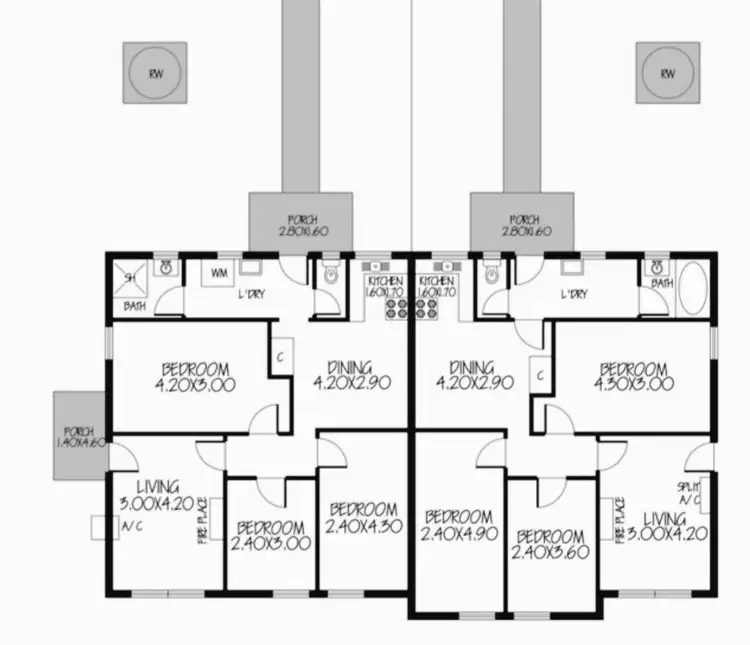 Floorplan of Homely house listing, 20 & 22 Forrestall Road, Elizabeth Downs SA 5113