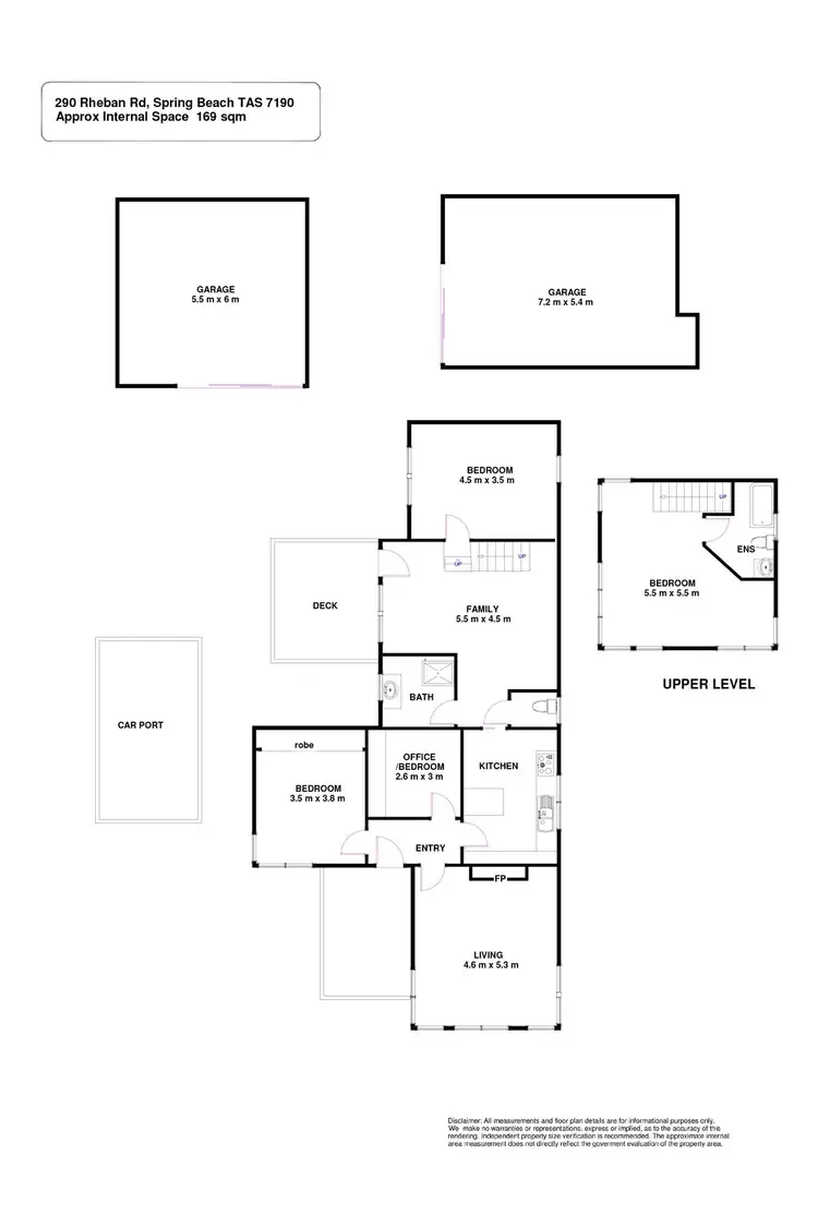 Floorplan of Homely house listing, 290 Rheban Road, Spring Beach TAS 7190