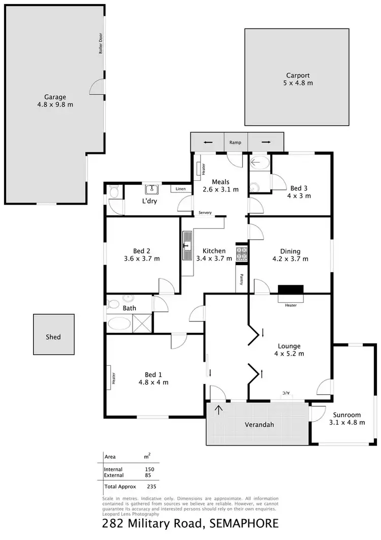 Floorplan of Homely house listing, 282 Military Road, Semaphore SA 5019