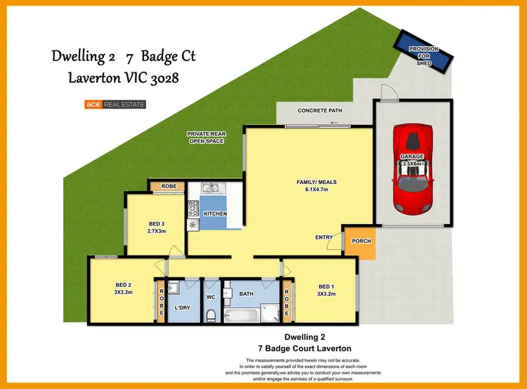 Floorplan of Homely unit listing, 2/7 Badge Court, Laverton VIC 3028