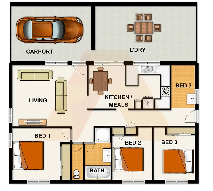 Floorplan of Homely house listing, 54 Mackellar Drive, Boronia Heights QLD 4124