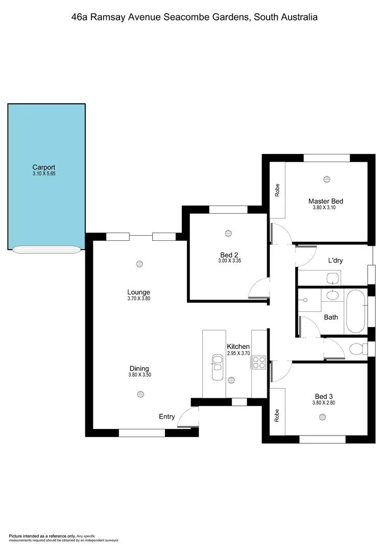 Floorplan of Homely house listing, 46a Ramsay Avenue, Seacombe Gardens SA 5047