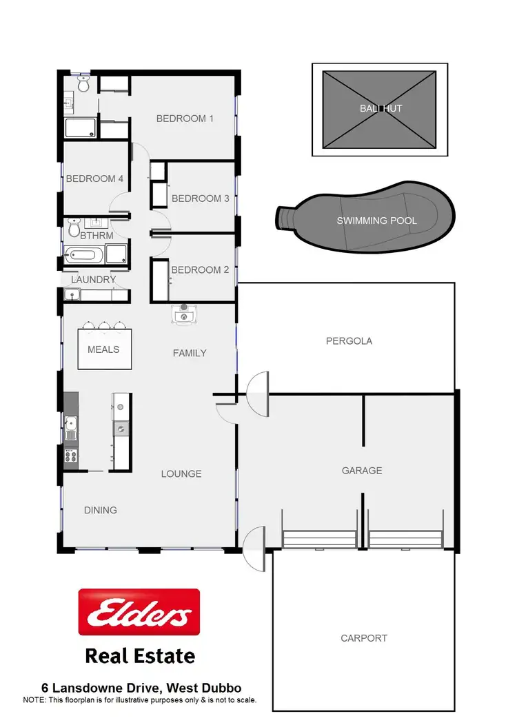 Floorplan of Homely house listing, 6 Lansdowne Drive, Dubbo NSW 2830