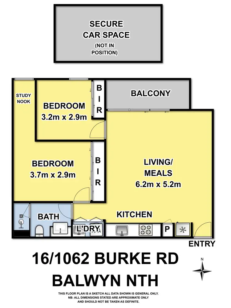 Floorplan of Homely apartment listing, 16/1062-1064 Burke Road, Balwyn North VIC 3104