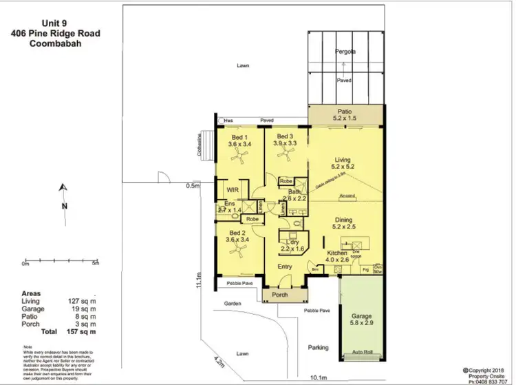 Floorplan of Homely townhouse listing, 9/406 Pine Ridge Road, Coombabah QLD 4216