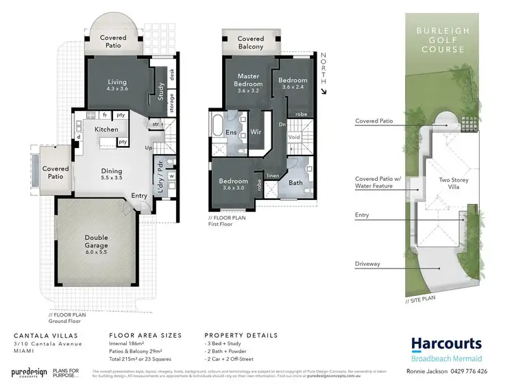 Floorplan of Homely townhouse listing, 3/10 Cantala Avenue, Miami QLD 4220