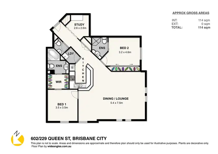 Floorplan of Homely apartment listing, 602/229 Queen Street, Brisbane City QLD 4000