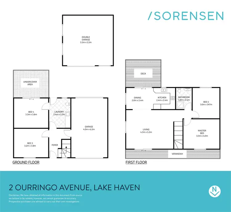 Floorplan of Homely house listing, 2 Ourringo Avenue, Lake Haven NSW 2263