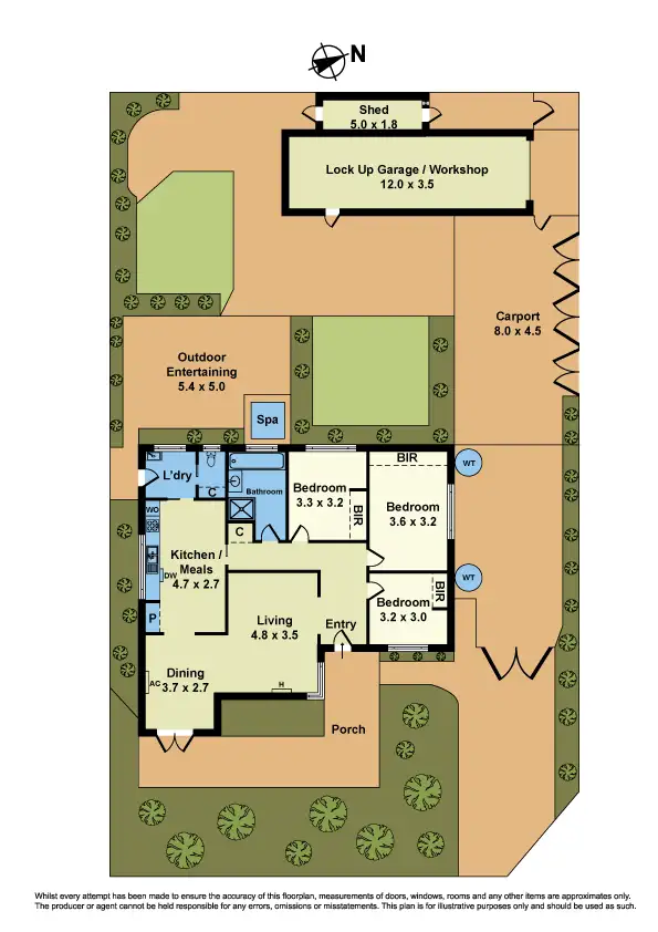 Floorplan of Homely house listing, 3 Medford St, Altona VIC 3018