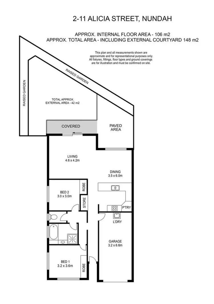 Floorplan of Homely unit listing, 2/11 Alicia Street, Nundah QLD 4012