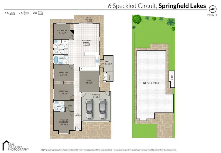 Floorplan of Homely house listing, 6 Speckled Circuit, Springfield Lakes QLD 4300
