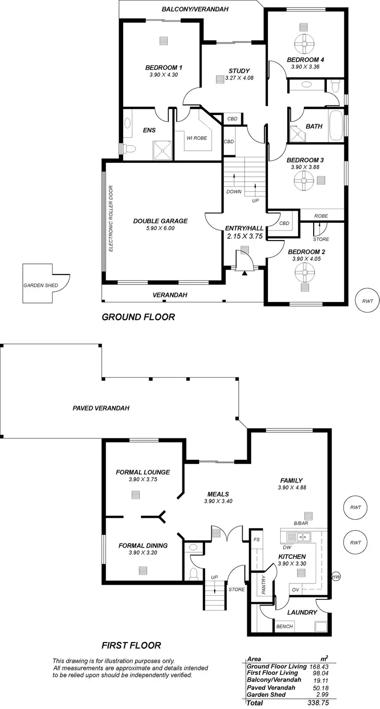Floorplan of Homely house listing, 55 GULFVIEW ROAD, Blackwood SA 5051