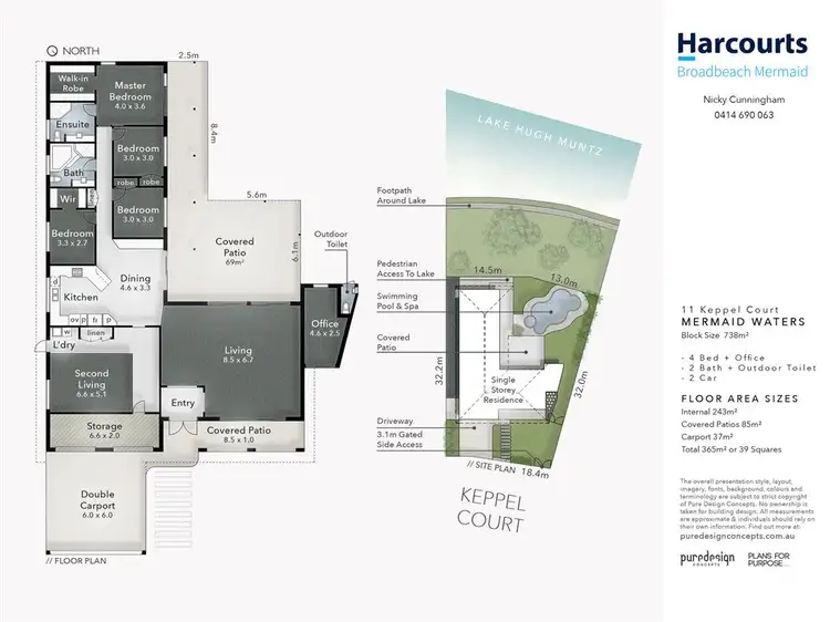 Floorplan of Homely house listing, 11 Keppel Court, Mermaid Waters QLD 4218