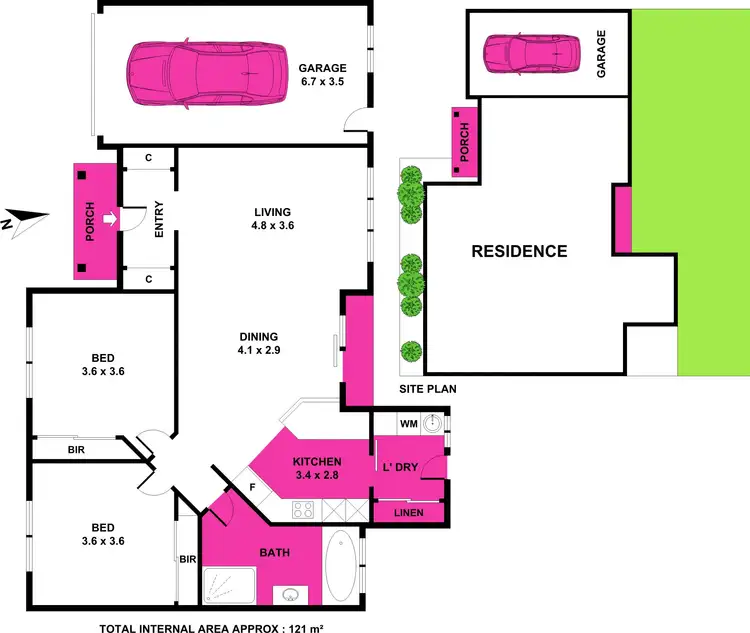 Floorplan of Homely unit listing, 2/15 Griffen Street, Hamlyn Heights VIC 3215