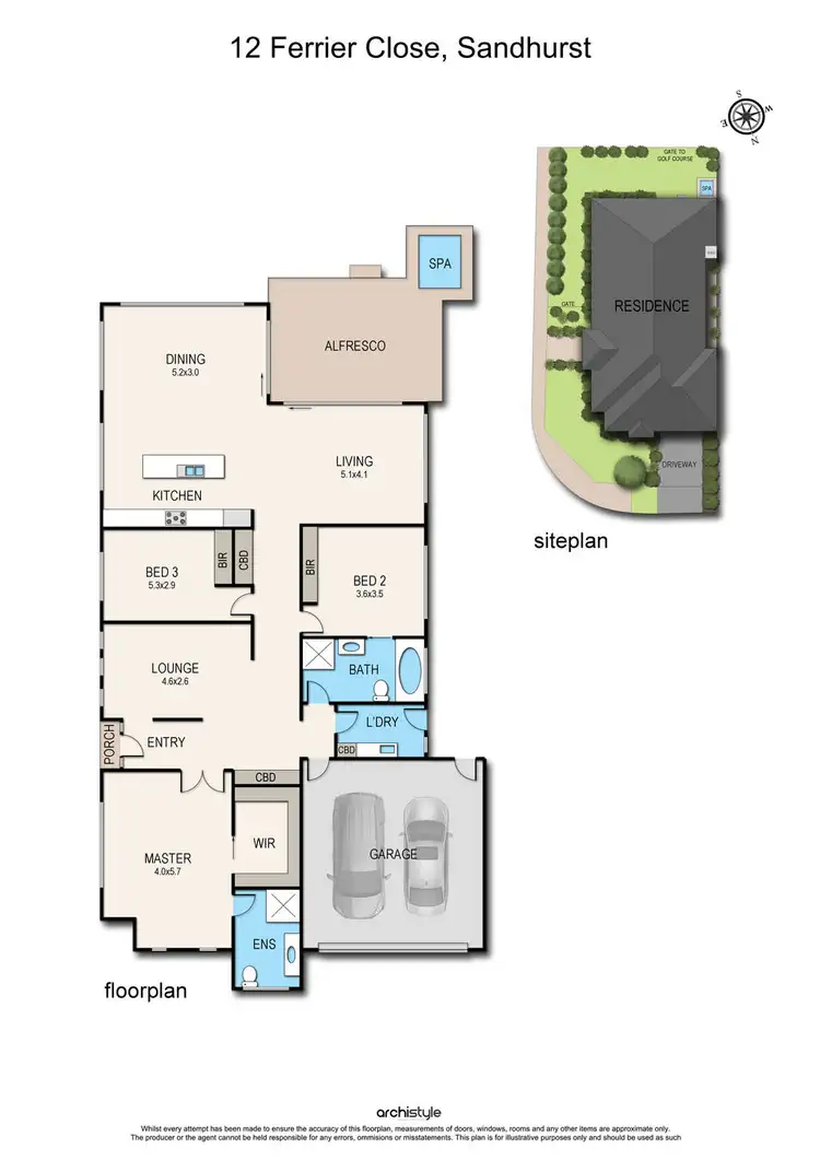 Floorplan of Homely house listing, 12 Ferrier Close, Sandhurst VIC 3977