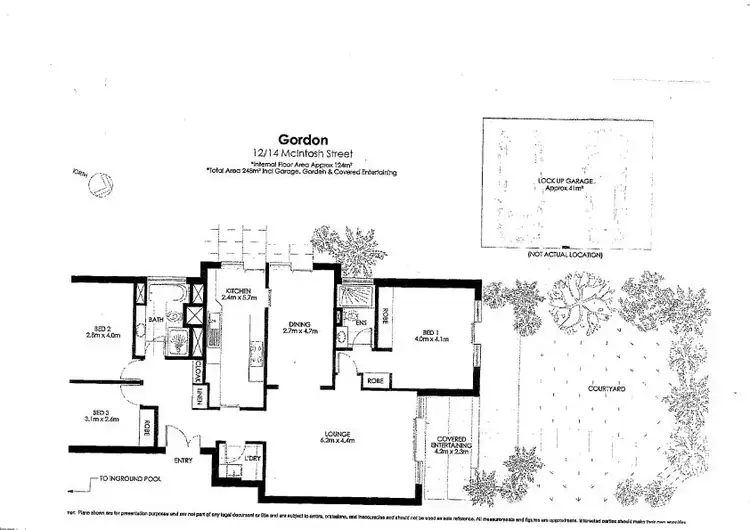 Floorplan of Homely block of units listing, 12/14 McIntosh street, Gordon NSW 2072