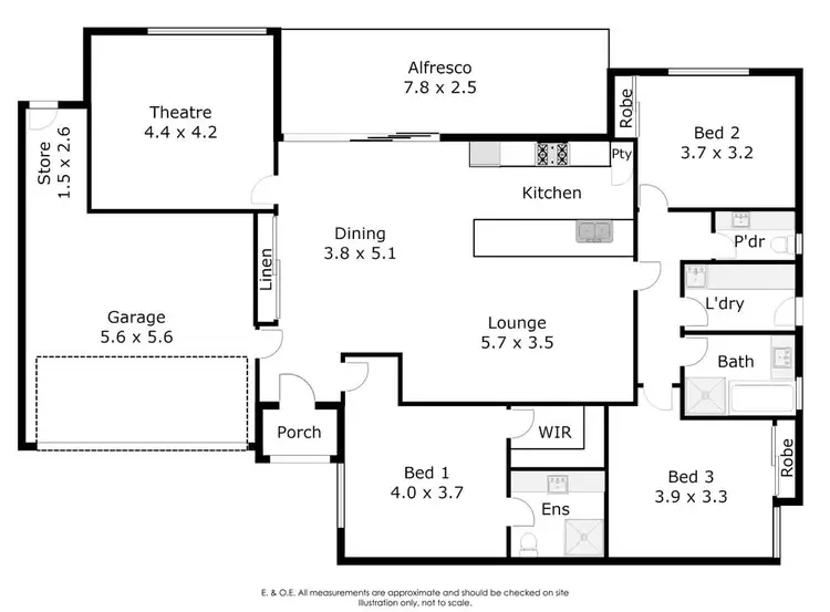 Floorplan of Homely house listing, 24C Rathay Street, Victoria Park WA 6100