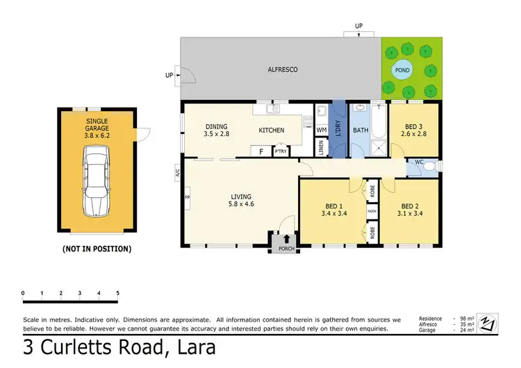 Floorplan of Homely house listing, 3 Curletts Road, Lara VIC 3212