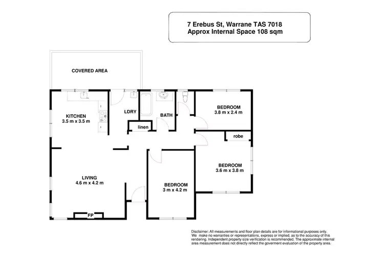 Floorplan of Homely house listing, 1/7 Erebus Street, Warrane TAS 7018