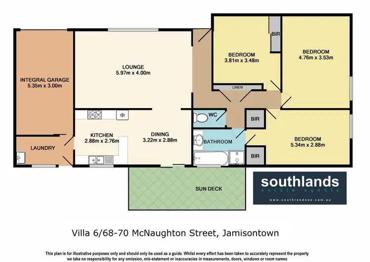 Floorplan of Homely townhouse listing, 6/68-70 McNaughton Street, Jamisontown NSW 2750