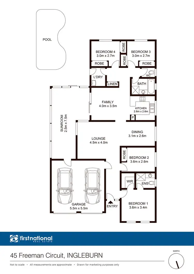 Floorplan of Homely house listing, 45 Freeman Circuit, Ingleburn NSW 2565