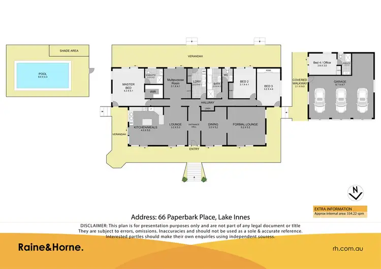 Floorplan of Homely house listing, 66 Paperbark Place, Lake Innes NSW 2446