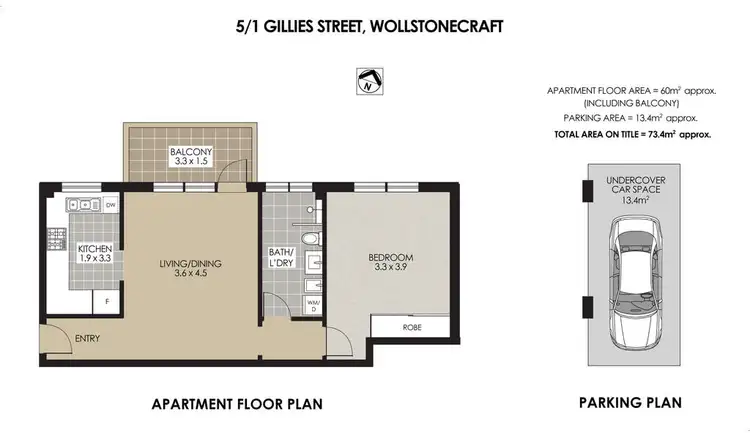 Floorplan of Homely apartment listing, 5/1 GILLIES STREET, Wollstonecraft NSW 2065