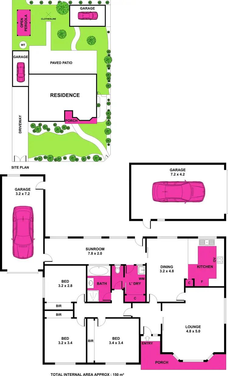 Floorplan of Homely house listing, 68 Roslyn Road, Belmont VIC 3216